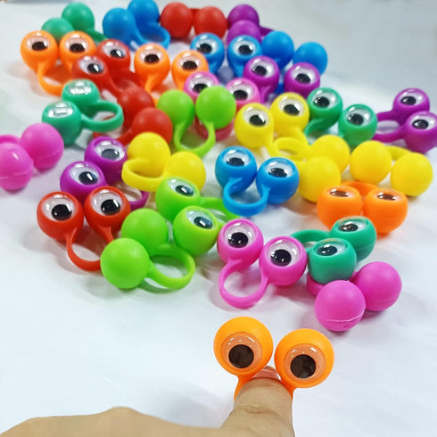 PPXMEEUDC Pack 32 Eye Finger Puppets Googly Eye Finger Puppets Wiggly Eyeball Finger Puppet Rings Eye Finger Toy Kids