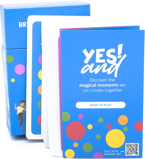 YES AND: Improv Comedy Card Game - Family-Friendly Party Game for Adults, Teens & Kids