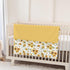 Summer 30x40 Yellow Sunflower Floral Baby Blankets for Girl Boy Boho Sunflowers Leaves Soft Mink Dotted Backing Double
