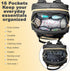 BosiBozi Backpack, Baby Diaper Bag Waterproof & Multi-Functional Baby Bag for Moms Dads, Travel Diaper Bag