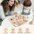 Potatomato Wooden Montessori Large Busy Board for Toddlers and Kids Sensory Activity Board Toy for Babies Boys Girls