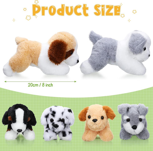 6 8 Inch Set Pcs Stuffed Animal Plush Dog Puppy Soft Plush Pillow Toy Fluffy Puppy for Kids Girls Dog Theme Party Favor