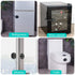 Heavy Duty Combination Refrigerator Lock - 2 Pack, Child Proof Cabinet Locks (Black)