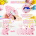 LAITYUM Set Realistic Bunny for Kids - Interactive Hopping Bunny Toy with Bunny Ears, Electric Lifelike Robot Rabbit