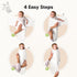 3-Pack 3-6 Set, 0-3 KeaBabies Swaddles for Newborns, Girls, Boys with Hats - Organic Soft Baby Sleep Sacks, Breathable