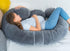 60in QUEEN ROSE Pregnancy Pillows - E Shaped Pregnancy Pillows for Sleeping, Detachable Body Pillow for Pregnant Side