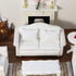 Set, Dollhouse Couch Miniature Furniture Sofa with Pillows for Living Room Desktop Decoration Fabric Sofa Mini Home