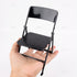 12" 1/6 AUEAR, Plastic Mini Foldable Chairs Decoration Miniature Furniture Black Scale