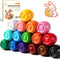 Egg Crayons for Toddlers 1-3, 16 Colors Jumbo Easy-Grip Crayons with Anti-Roll