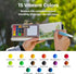 Set, 15-Color Funto Mini Watercolor Paint All-in-One Walnut Wood Premium Pocket Travel Paint Kit, with Crossbody