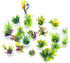 Cayway Dollhouse Plant Miniature - 20 PCS Mini Potted Plants for Dollhouse Garden Decorations