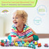 VercanMonth 43 Set 26 14 3 3-7 Pcs Magnetic Wooden Alphabet Number Trains for Kids with Alphabet, Number Trains