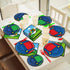 96 Pcs Super Brother Party Supplies Set, Super Video Games Tableware and Napkins for Kids Birthday Party Decorations