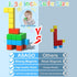 56PCS 1.34in 3D Magnetic Blocks Large, Magnetic Building Blocks, Magnetic Cubes for Toddlers, Preschool Educational