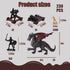 3 otters 230PCS Medieval Dragon Toy Set, Solider Army Figures Toy DIY Assembled Model Soldier Kit Miniature Playset for Kids Birthday Easter Christmas