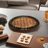 Handcrafted Wooden Solitaire Marble Game, 33 Marble Balls, Large Board Strategy Game for Adults and Family Gifts