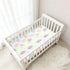 miaozhen 1 Pack 52x28 Cotton Crib Sheets for Baby Boys Girls Ultra Soft Leaves Cartoon Unisex Child Crib Sheets