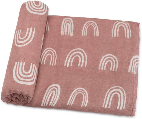 Comfy Cubs Muslin Swaddle Blankets Pack of 1, 47 x 47 Inch