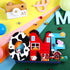 Farm Animal 1st Birthday Party Table Decoration, One Table Topper Letter Sign Wood Barnyard First Birthday Milestone