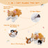 15'' Mommy 4 Cozy WEWILL Cat with Kittens Stuffed Animals, Plush Toy with Baby Kittens, Cute Surprise for Imaginative
