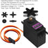 Deegoo-FPV 6-Pack MG996R 55g Metal Gear Torque Digital Servo Motor for Futaba JR RC Helicopter Car Boat Robot
