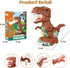 3-5, 3 4 2 4, Dinosaur Toys for Toddlers Roaring Light Up Dino Toys for Year Old Boy Girl with Flash Lights, Moving