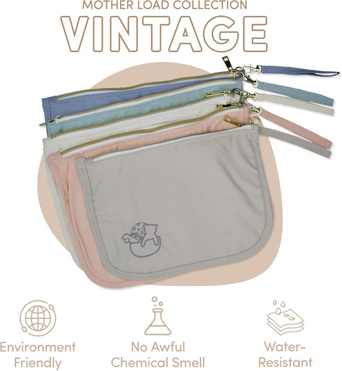 Mother Load Durable Diaper Bag Organizer Pouches - Nylon & Mesh Design