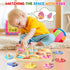 8 Zeoddler Wooden Puzzles for Toddlers, Pcs Space Matching Egg Puzzle, Solar System for Kids, Montessori Toys for Boy