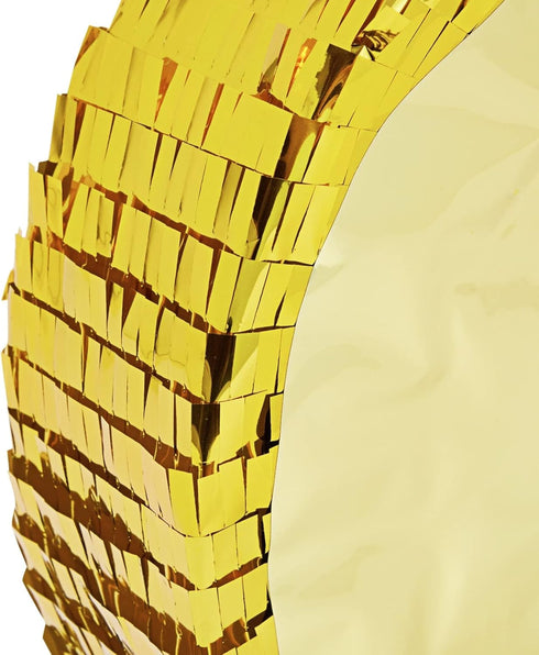 Gold Foil Number 5 Pinata for 5th Birthday Party Decorations, Centerpieces, Anniversary Celebrations (Small, 15.5 x