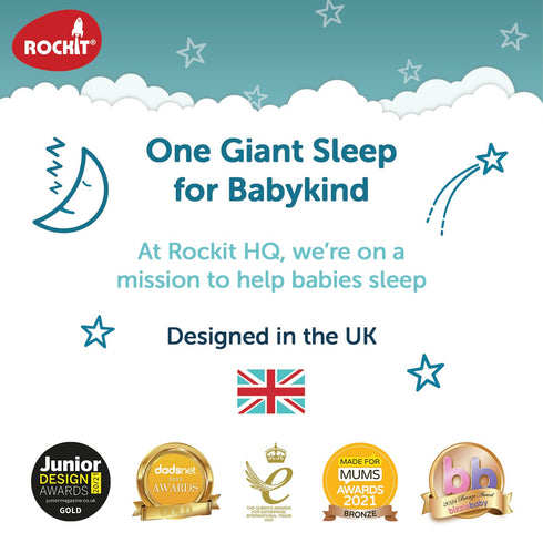 6 Zed by Rockit - Baby Sleep Aid Helps Your Baby Sleep, Vibration Modes and Calming Red Light, Place on Any Mattress