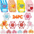 YIZER 24PC Valentines Cards for Kids with 24PC Fidget Spinner,Funny Sensory Fidget Toys