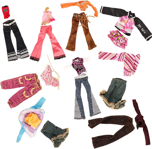 10 Sets 11 inch BARWA Doll Clothes for Monster Girl Doll Fashion Outfits Casual Tops Pants