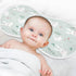 decor gift 4 Pack 22x11in Cotton Baby Burp Cloths Easy Care Mint Six Playful Bunny spit up Cloth for Gender Neutral