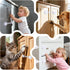Hoenart 10-Pack Adhesive Baby proofing Strap Locks, Child Proof Cabinet Latches for Drawers, Microwave, Oven, Trash