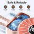 4 AMTIFO Pink Stroller Fan - USB Rechargeable, Quiet Cooling, Adjustable Speeds, Portable Baby Fan for Strollers, Car