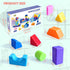 1.65 Inches Set 8 3 4 5 6 (22PCS) Big Magnetic Building Blocks, Multi-Shape Magnet Toy for Toddlers, Colors Montessori