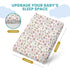 (38" 24" 1" Motherly Haven Breathable Crib Mattress Pad, Washable High Rebound Foam Mattress Topper for Baby Cribs