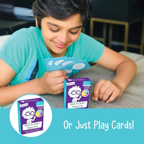 54+ Dilemmas 46+ Open The Joy Would You Rather Card Game for Kids, Conversation Starters Cards of Silly Questions