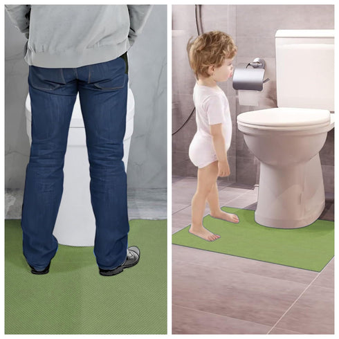 SYMHHA Training-25 Pack,24" 22" Green Disposable Toilet Mats for Clean and Hygienic Bathroom,Upgraded Disposable Toilet