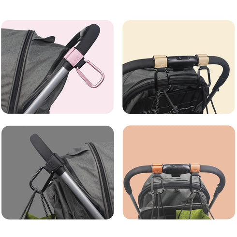 ZHENZQ Pram Hook Diaper Bag Carabiner Hanging Hook Multi-Purpose Climbing Hooks for Grocery Shopping Bag
