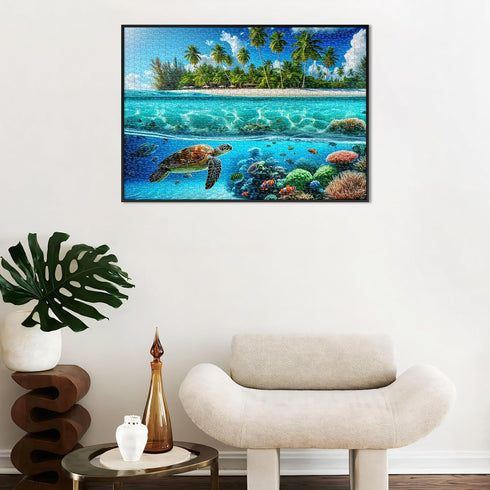 1000 1000 Sutinban Sea Turtle Piece Puzzle for Adults, Coolest Adult Puzzle Pieces, Wave Spirit Hawaii Ocean Jigsaw