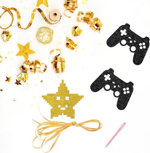 Level Up Banner - Video Game Theme Birthday Party Decoration for Kids Boys Girls, Happy 11th-16th Birthday Party