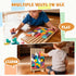 BSADIY 3D 3-6 Montessori Wooden Stacking Puzzle Toy, Colored Russian Block Stacking Jigsaw Puzzle Toy, Giant Building