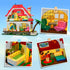 Set Playset 6+ HOGOKIDS Girls House Building with LED Lights Girl Friends Family House Block Toy, House with Car