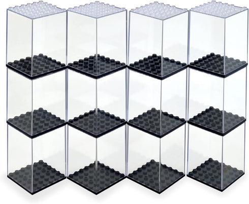 SHIYIJIA Minifigures Acrylic Display Case Action Figure Building Block Display Box High-Transparency Stackable