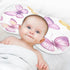 YETTASBIN Pink Purple Butterflies Muslin Baby Burp Cloth, Super Soft Absorbent Cotton Burp Rag Baby Bibs Feeding Cloth