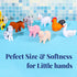 XY-WQ No Hole Bath Toys for Infants 6-12 & Toddlers 1-3, 8 Pcs Animal Bathtub Toys with Mesh Bag