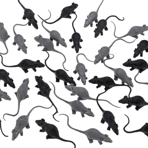 36 Pieces Realistic Fake Mouse, Plastic Mini Rats for Halloween Decoration Supplies