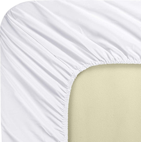 2 Pack Cozy 28x52, FLXXIE Microfiber Fitted Crib Sheets, Soft and Toddler Fitted Sheets for Standard Crib and Toddler