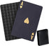 QkonkgnS Diamond Black Waterproof Playing Cards - HD Plastic Deck of Poker Cards,
